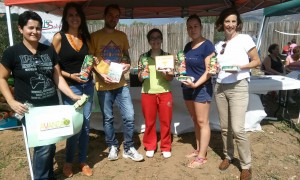 Integrantes de Avanzax y de la iniciativa Picnic de Alérgicos junto a representante de Biosabor y la nutricionista Ana Molina